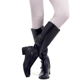 Botas de montar mujer negras BH311 Black Pu negro 1 Botas de montar mujer negras BH311 Black Pu negro 1