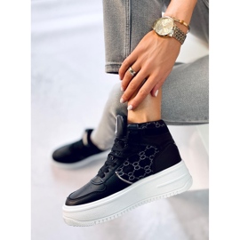 Negro AD-419 Zapatillas negras 4