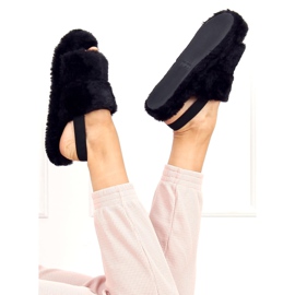 Zapatilla piel mujer negra N-92 Black negro 2
