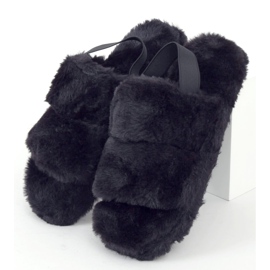 Zapatilla piel mujer negra N-92 Black negro 1