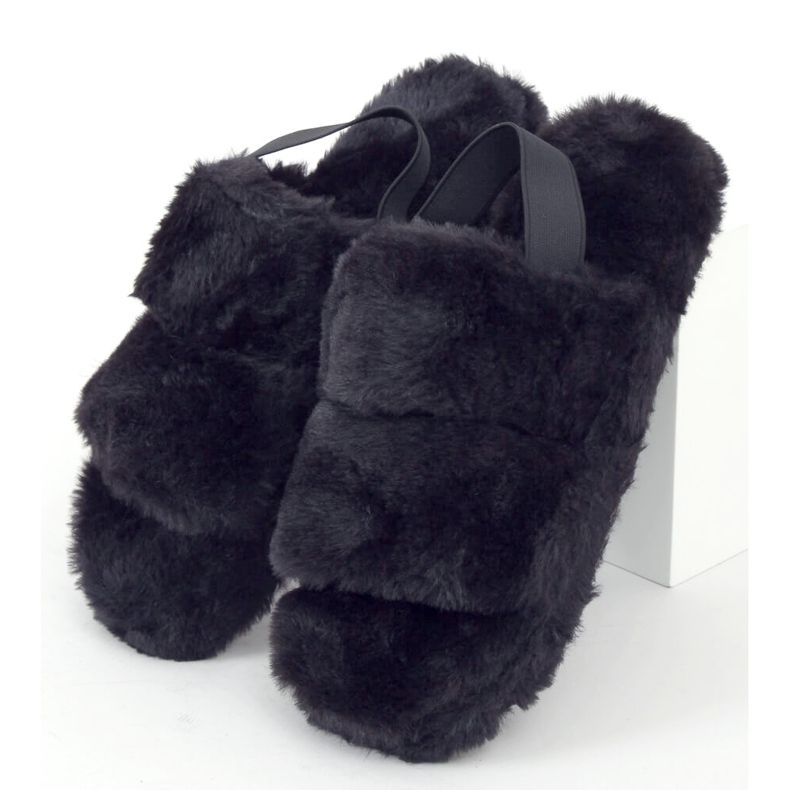 Zapatilla piel mujer negra N-92 Black negro 1