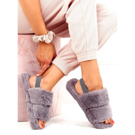 Zapatilla piel mujer gris N-92 Grey 5
