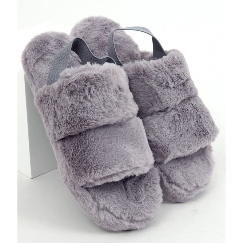 Zapatilla piel mujer gris N-92 Grey 1