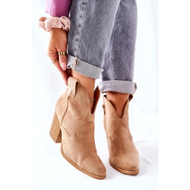 MSMG Botines Mujer Beige Meronet 7