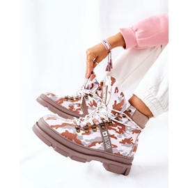 Botas Trapper de Piel Big Star II274369 Moro Gris blanco 4