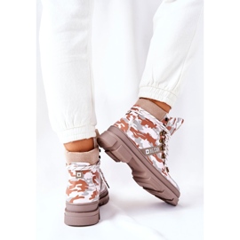 Botas Trapper de Piel Big Star II274369 Moro Gris blanco 5
