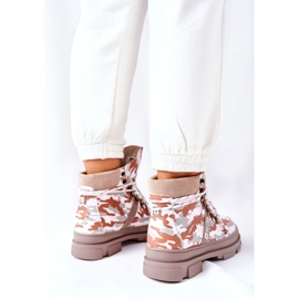Botas Trapper de Piel Big Star II274369 Moro Gris blanco 6