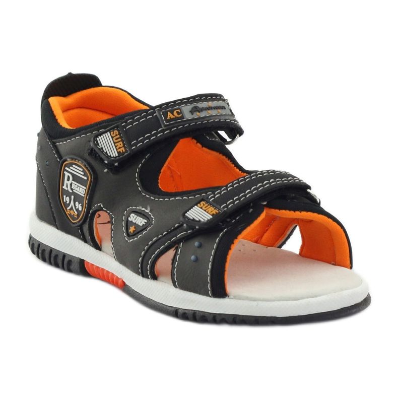 American Club Sandalias con tacón Americano 86948 gris naranja 1