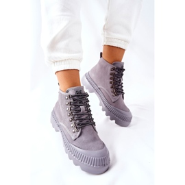 Botas de Piel Big Star II274365 Gris 8