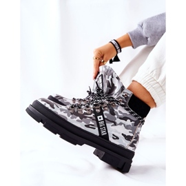Botas Trappers Piel Big Star II274368 Moro Negro blanco 2