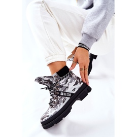 Botas Trappers Piel Big Star II274368 Moro Negro blanco 7