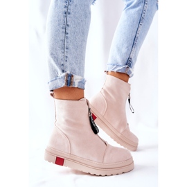 PS1 Botas De Mujer En La Plataforma Beige Charlee 14