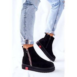PS1 Botas de ante botines Jodhpur en la plataforma Black Nessa negro 3