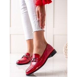 Goodin Mocasines lacados rojo 2