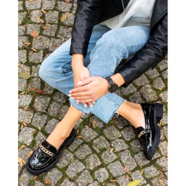 Goodin Mocasines negros de moda 4