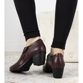 Brogues granate en el puesto de Stefanie rojo multicolor 1