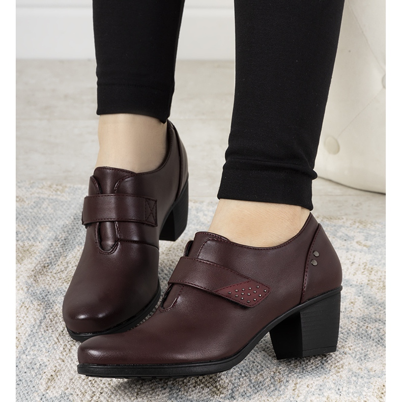 Zapatos brogues granate en el poste de Biermann rojo multicolor 1