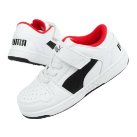 Puma Rebound Jr 370493 01 blanco negro 2