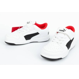 Puma Rebound Jr 370493 01 blanco negro 7