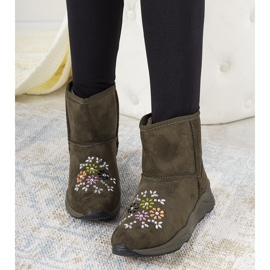Botas de nieve de mujer Arana verde 2