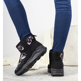 Botas de nieve negras con bordado Jamil negro 1