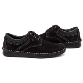 Olivier Zapato casual hombre piel 7095 negro nubuck 5