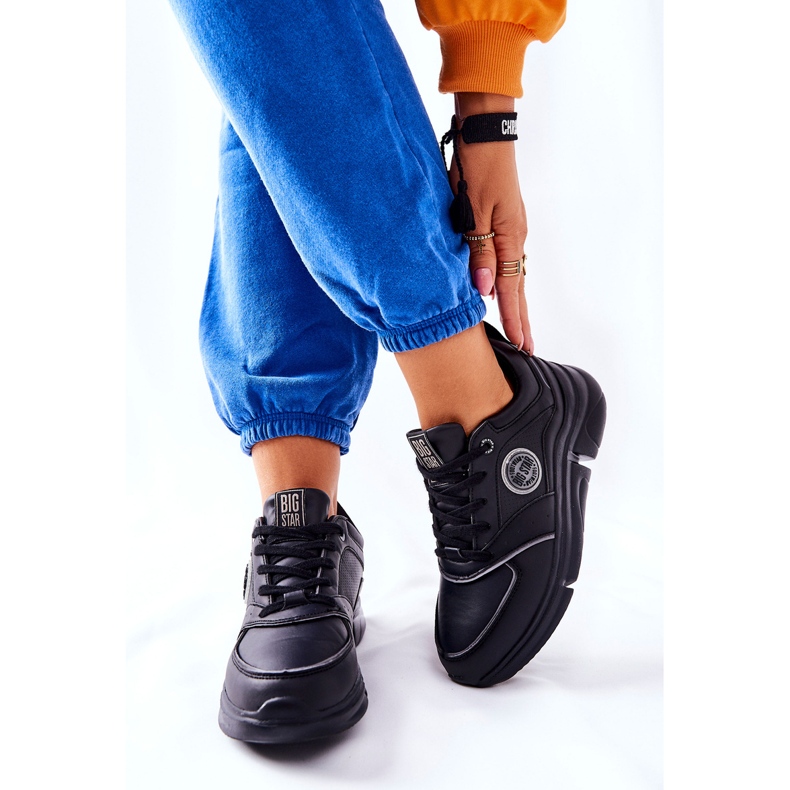 Zapatos deportivos en la plataforma negra Big Star II274313 negro 2