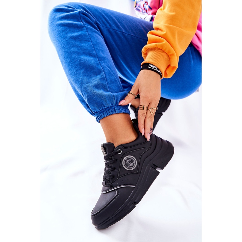Zapatos deportivos en la plataforma negra Big Star II274313 negro 1