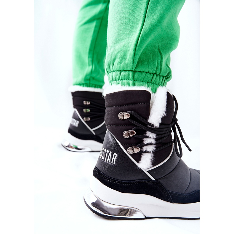 Botas de nieve anudadas Big Star II274279 Black negro 1