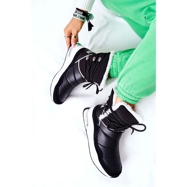 Botas de nieve anudadas Big Star II274279 Black negro 2