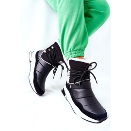Botas de nieve anudadas Big Star II274279 Black negro 4