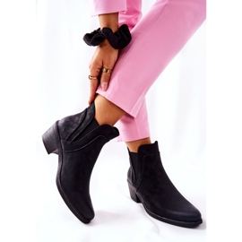 Botas Negras De Tacón Alto Sergio Leone BT620 negro 4