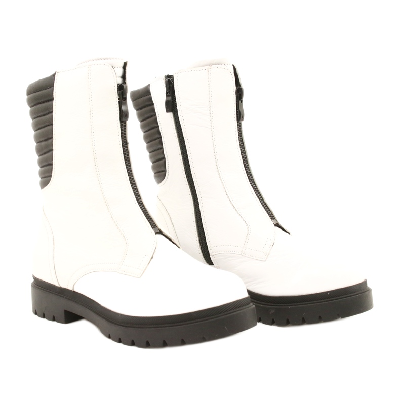 Botas de mujer blancas Caprice 9-25454-27 108 White Naplak blanco negro 1