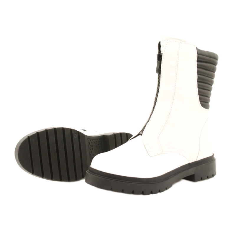 Botas de mujer blancas Caprice 9-25454-27 108 White Naplak blanco negro 2