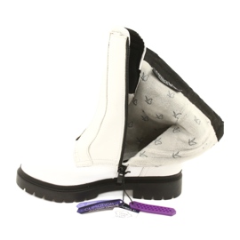 Botas de mujer blancas Caprice 9-25454-27 108 White Naplak blanco negro 3
