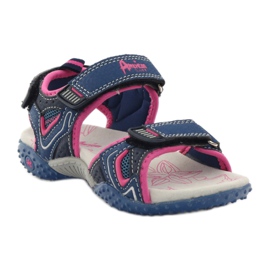 American Club Sandalias deportivas para niña American 1617 multicolor rosado 1