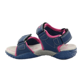 American Club Sandalias deportivas para niña American 1617 multicolor rosa 2