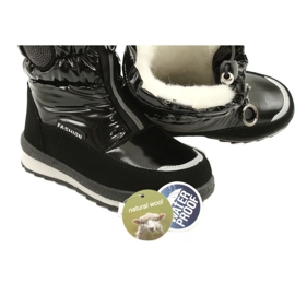 Botas de nieve para niños Miss Evento 21DZ23-4324 Negro 7