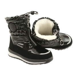 Botas de nieve para niños Miss Evento 21DZ23-4324 Negro 6