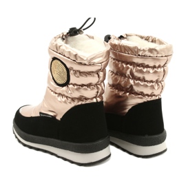 Botas de nieve para niños Miss Evento 21DZ23-4324 Gold dorado 2
