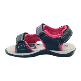 American Club Sandalias deportivas Granat American 6353 azul marino azul rosa 2