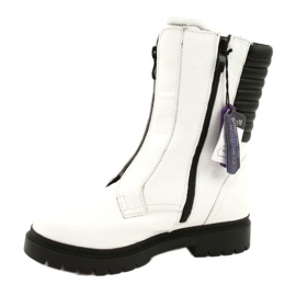 Botas de mujer blancas Caprice 9-25454-27 108 White Naplak blanco negro 5