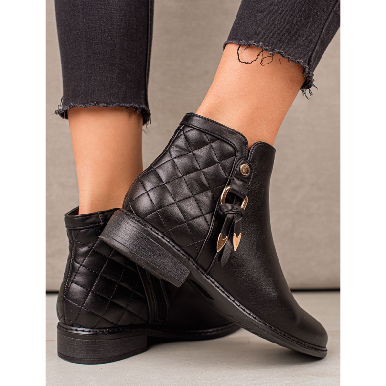Goodin Botas con inserto acolchado negro 1 Goodin Botas con inserto acolchado negro 1