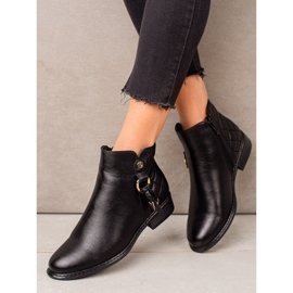 Goodin Botas con inserto acolchado negro 2 Goodin Botas con inserto acolchado negro 2