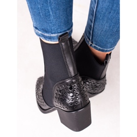 TRENDI Botas negras Fashion Jodhpur negro 3