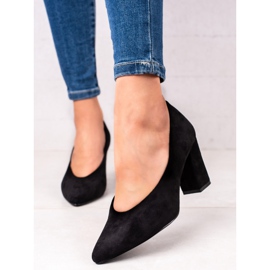 Salones VINCEZA de ante negro 5