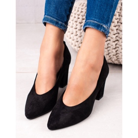 Salones VINCEZA de ante negro 3