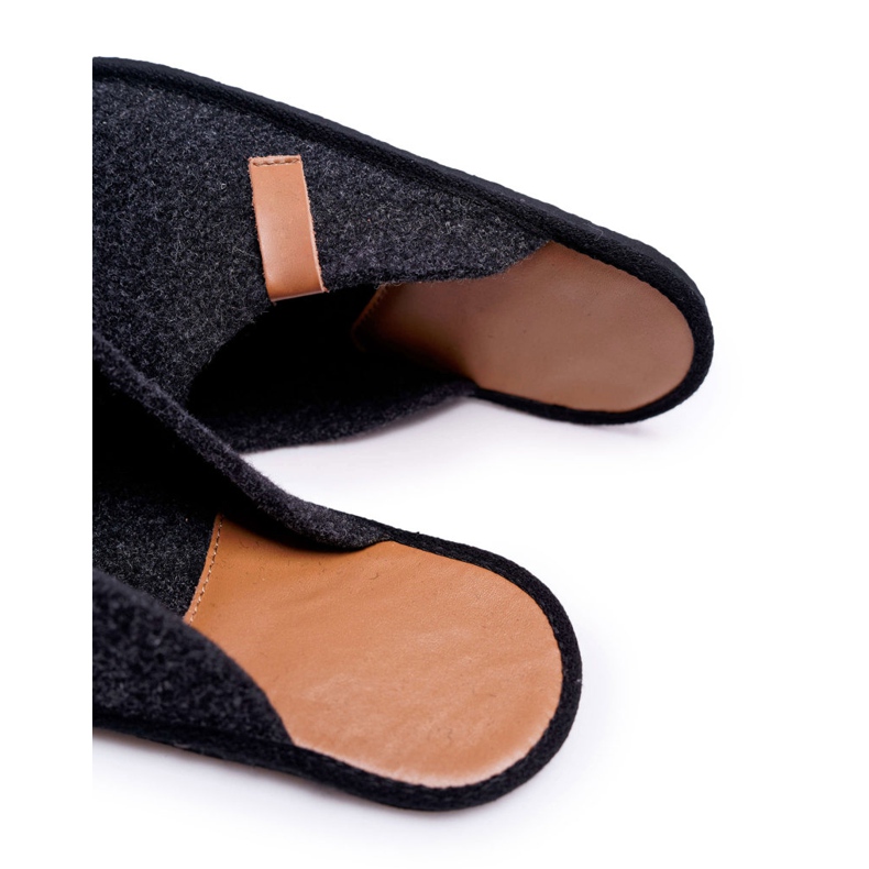 Big Star Pantuflas de Casa Hombre Panto Fino II167009 Negro-Marrón 1