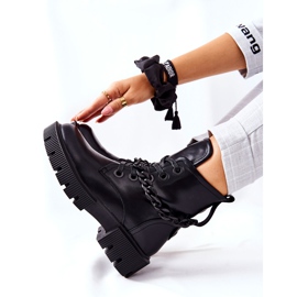 FB2 Botas de cuero Workers Black Izzy negro 2