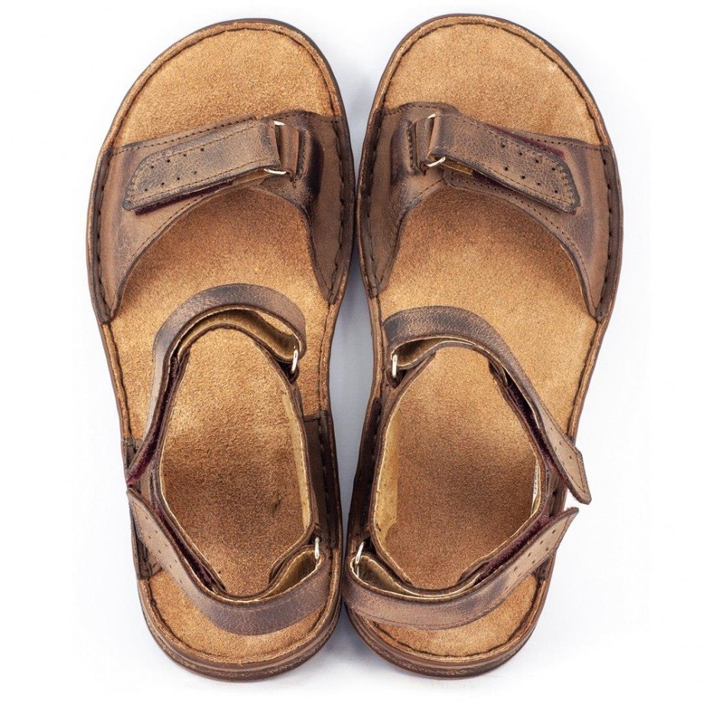 Sandalias hombre piel Komodo 881K marrón 3